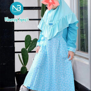 Gamis Set Flowery Syari Kids
