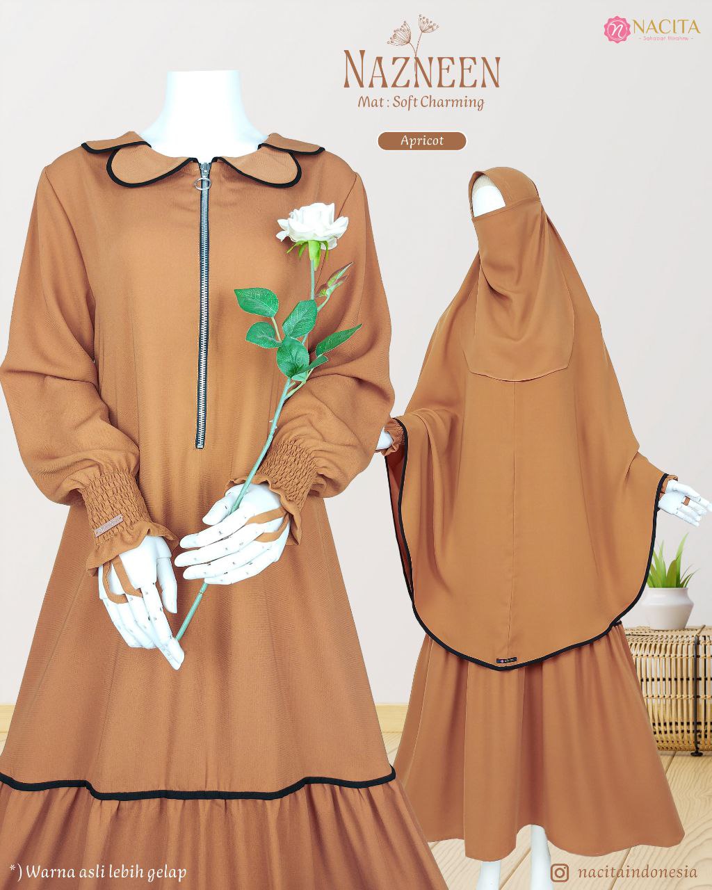 Gamis Set Nazneen by Nacita - Gambar 2