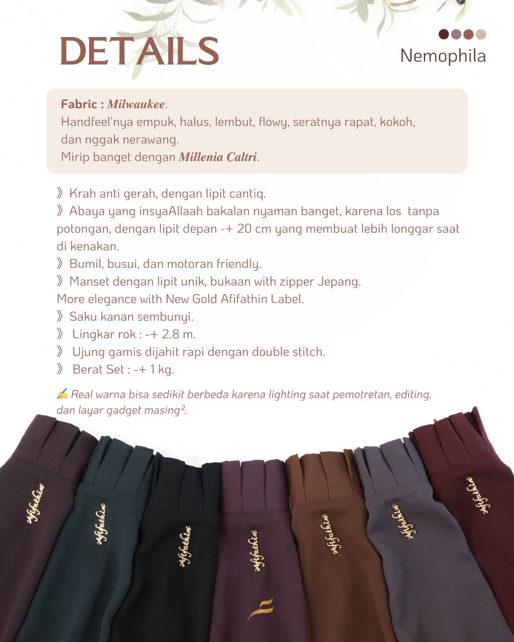 Gamis Nemophila by Afifathin - Gambar 2