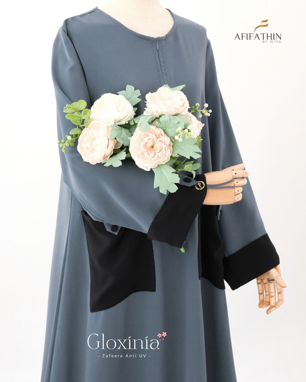 Gamis Set Gloxinia by Afifathin - Gambar 9