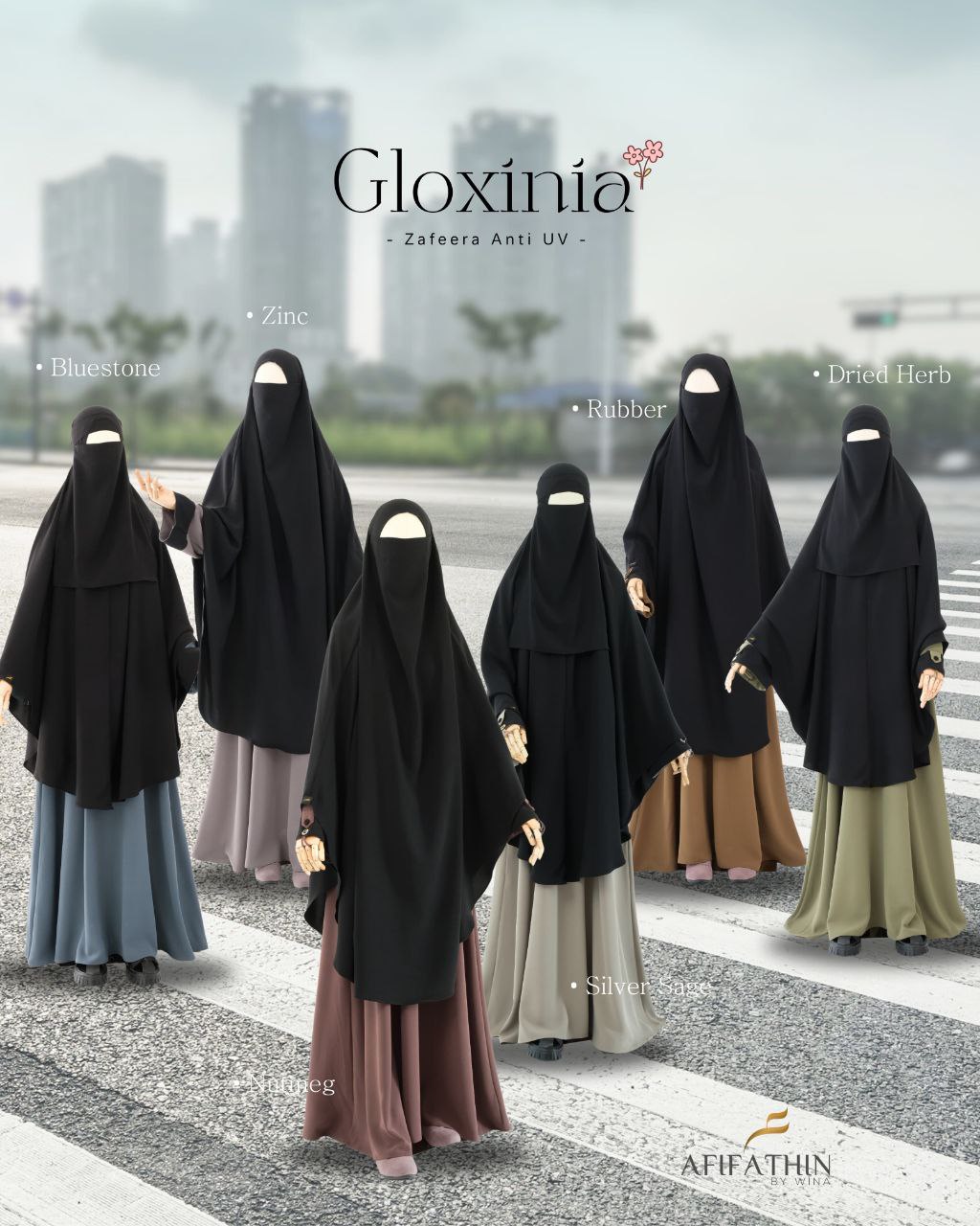 Gamis Set Gloxinia by Afifathin - Gambar 10