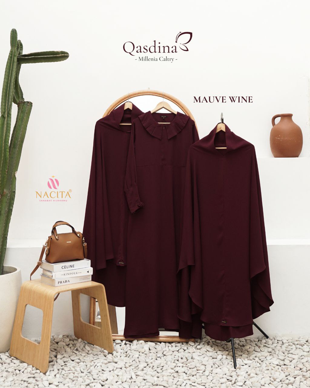 Gamis Set Qasdina by Nacita - Gambar 4