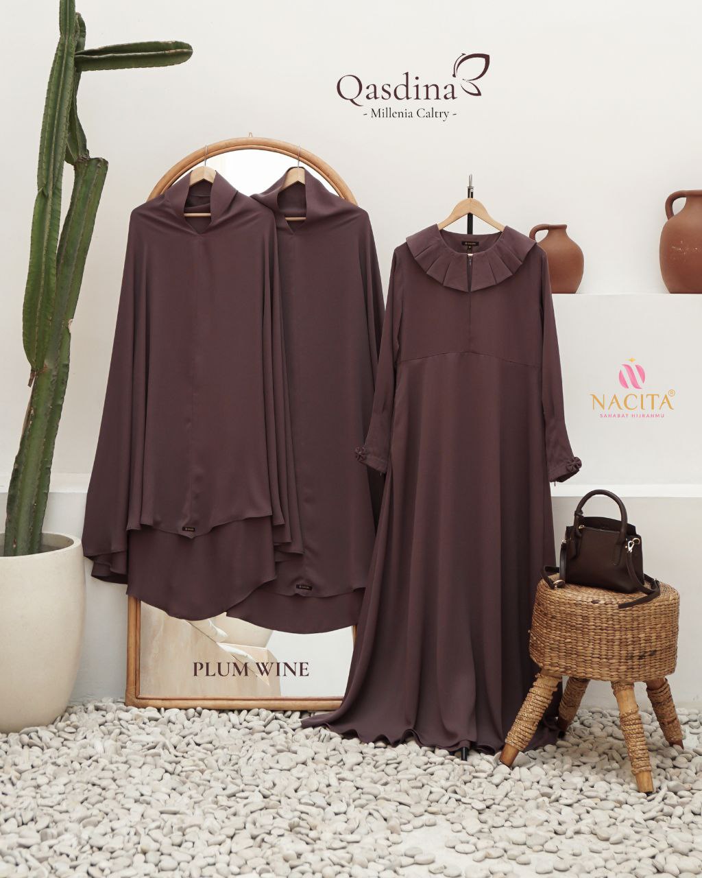 Gamis Set Qasdina by Nacita - Gambar 6