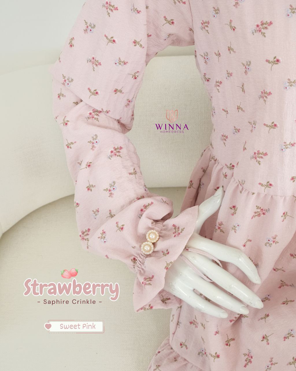 Homedress Strawberry by Winna - Gambar 6